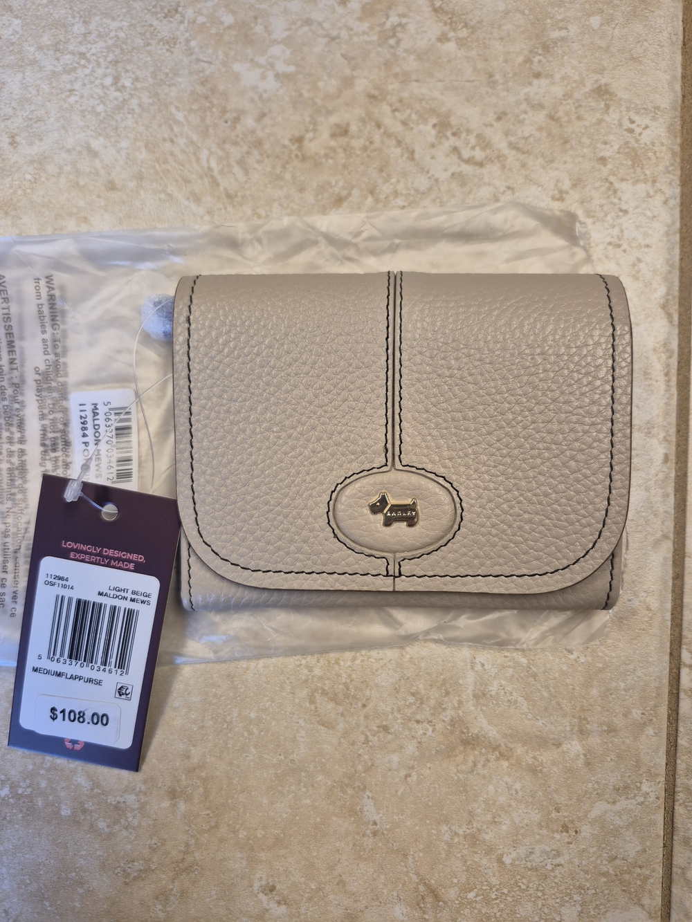 RADLEY LONDON Maldon Mees Light Beige Medium Flap Wallet